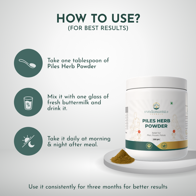 Piles Herb Powder: Ayurvedic Relief from Painful Piles